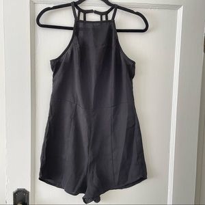 Abercrombie & Fitch Square Neck Strappy Back Romper